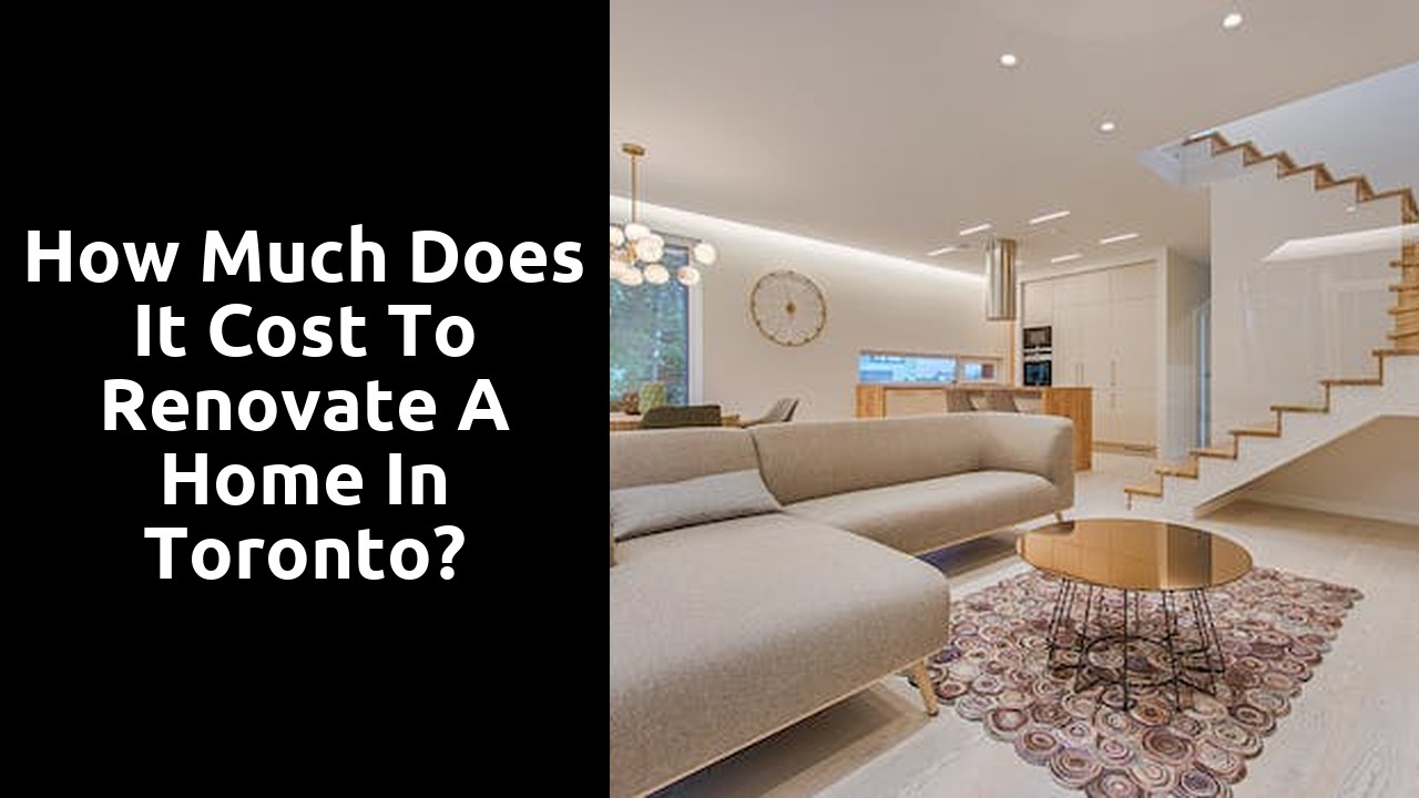 How much does it cost to renovate a home in Toronto?