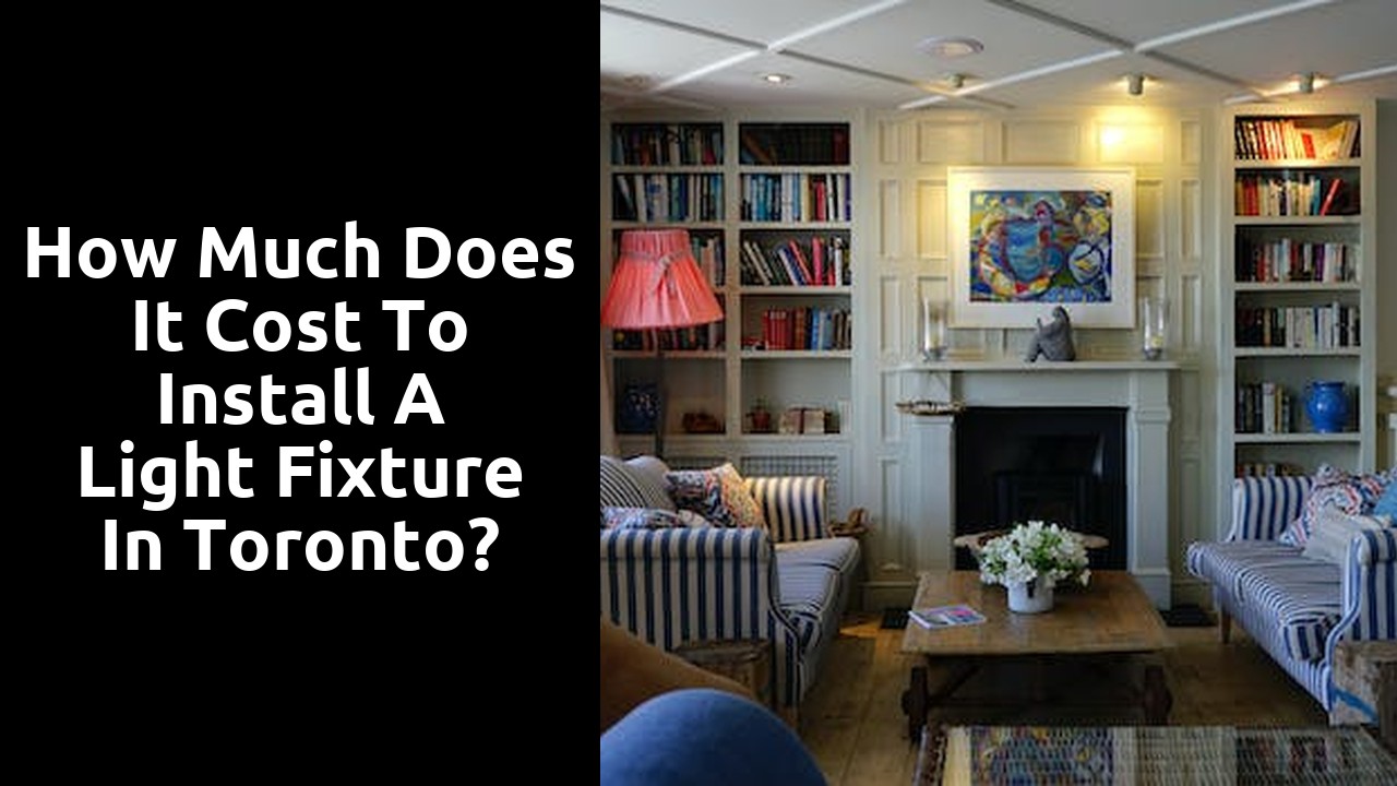 How much does it cost to install a light fixture in Toronto?