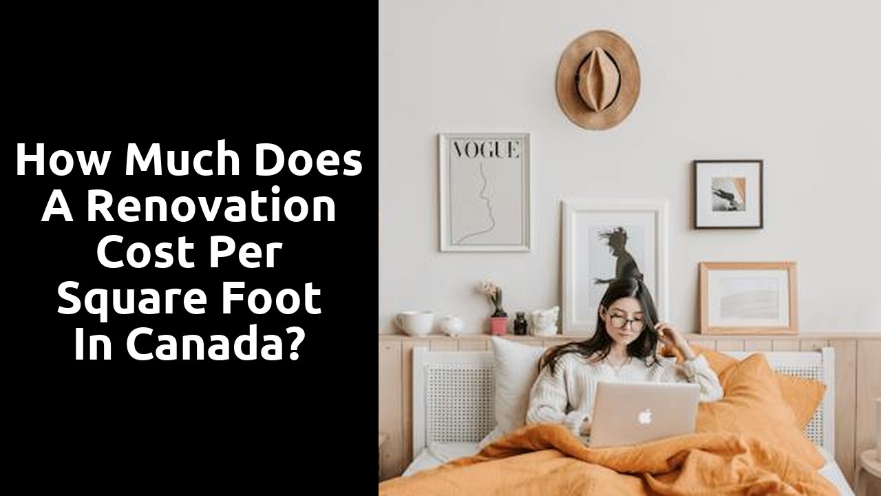 How much does a renovation cost per square foot in Canada?
