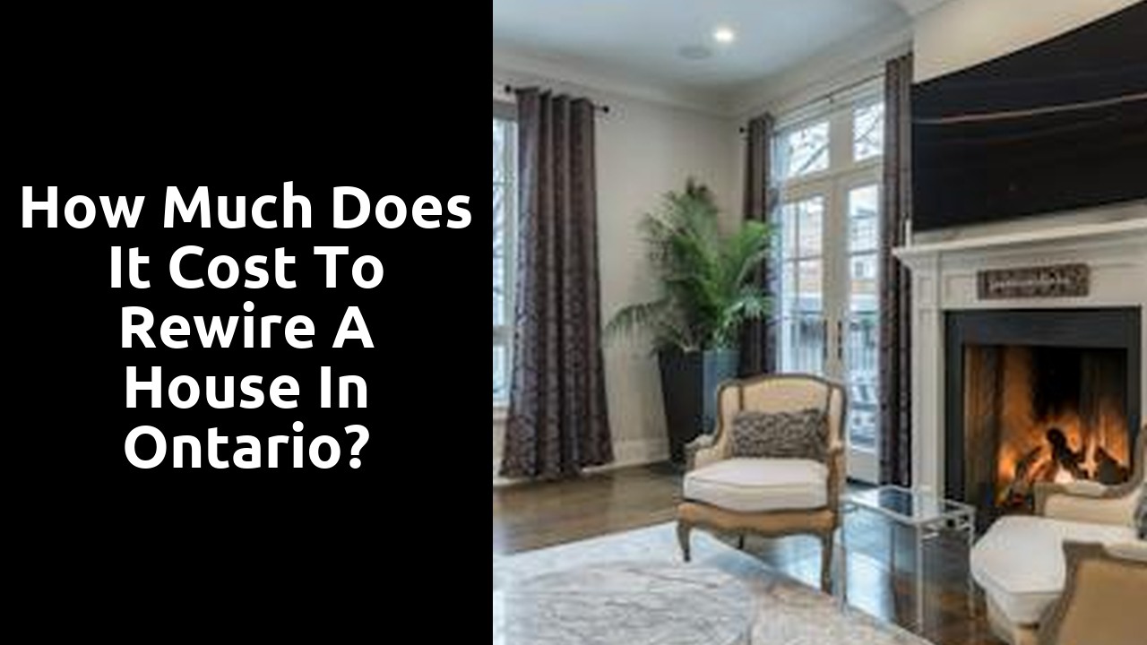 How much does it cost to rewire a house in Ontario?