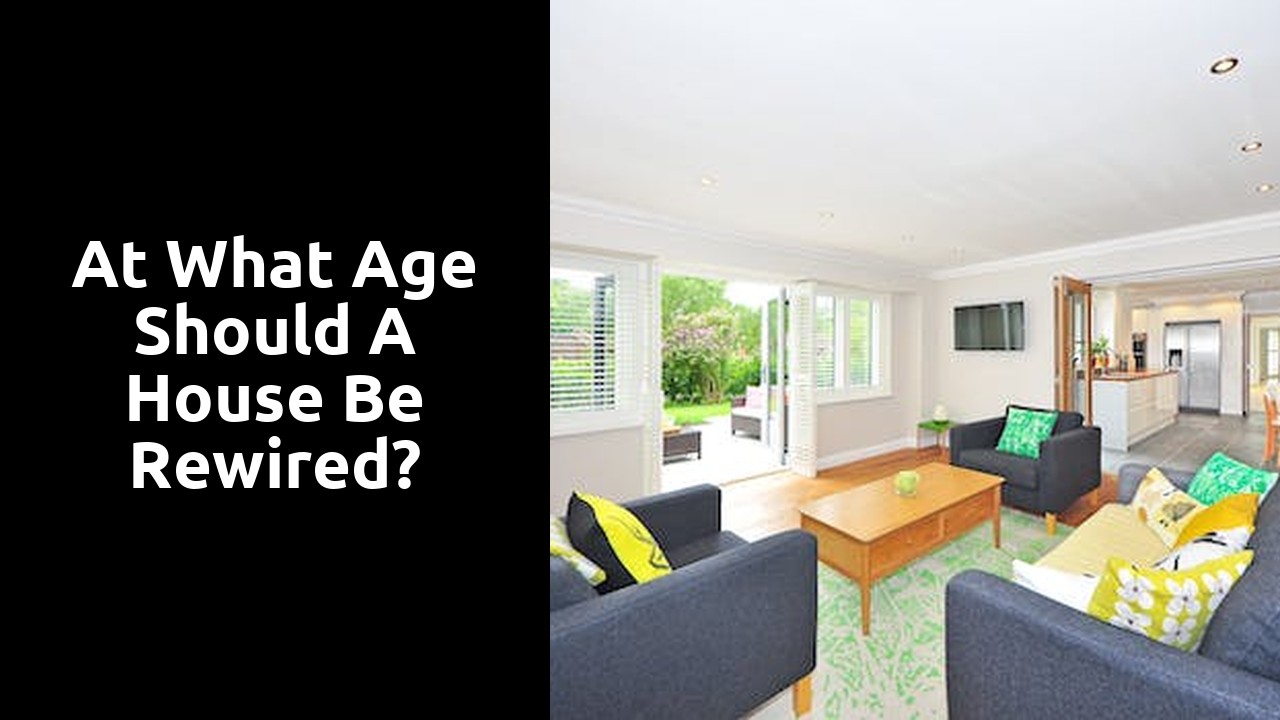 At what age should a house be rewired?